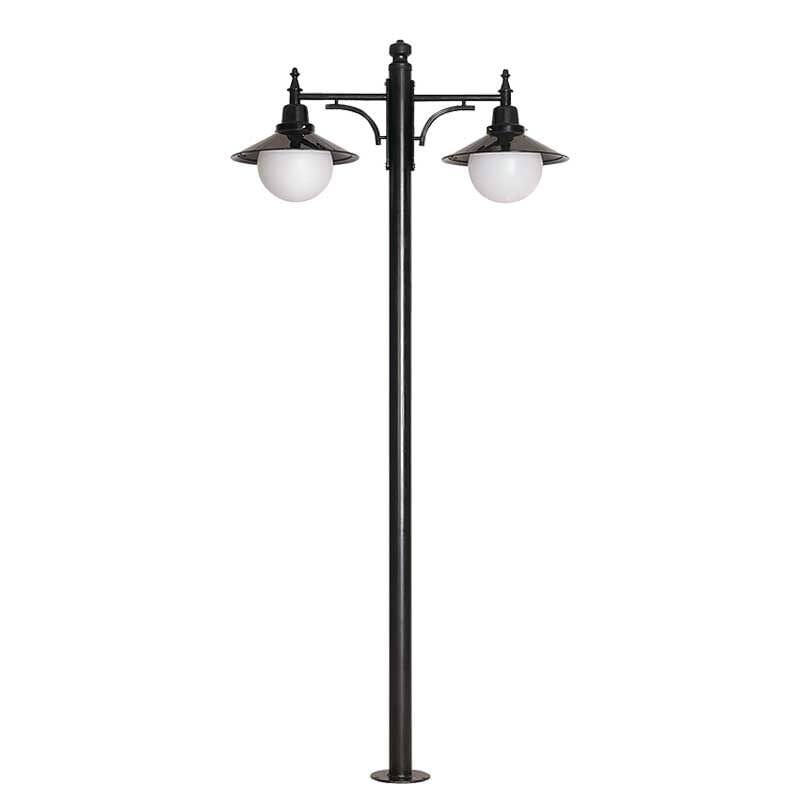 25lik Şapkalı Polietilen Camlı Park Bahçe Aydınlatma Direği 110x280cm