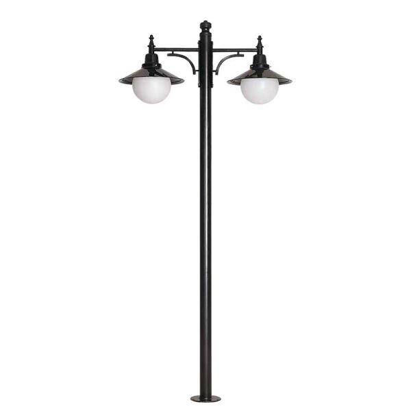 25lik Şapkalı Polietilen Camlı Park Bahçe Aydınlatma Direği 110x280cm