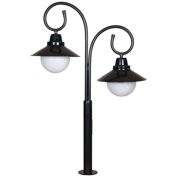 20lik Şapkalı Polietilen Camlı Park Bahçe Aydınlatma Direği 90x130cm