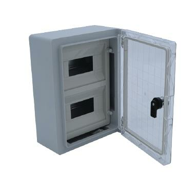 21x28x13 cm H.Free 8 Otomatlı Şeffaf Kapaklı Sıva Üstü Otomat Panosu, Ip 65