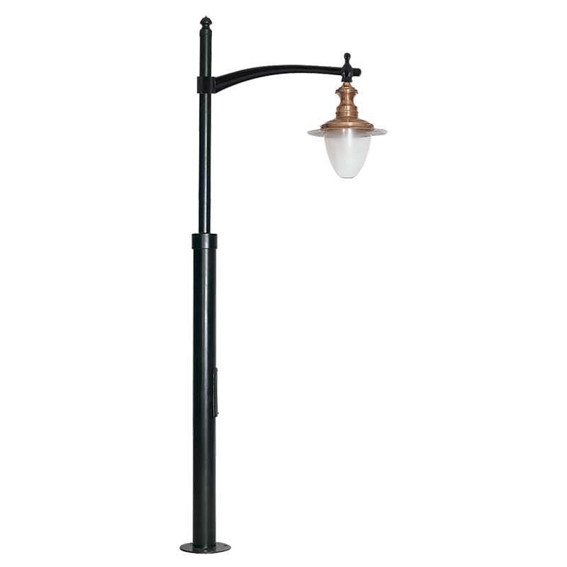 Metal Borulu Bakır Sıvamalı Park Bahçe Aydınlatma Direği 80x400cm