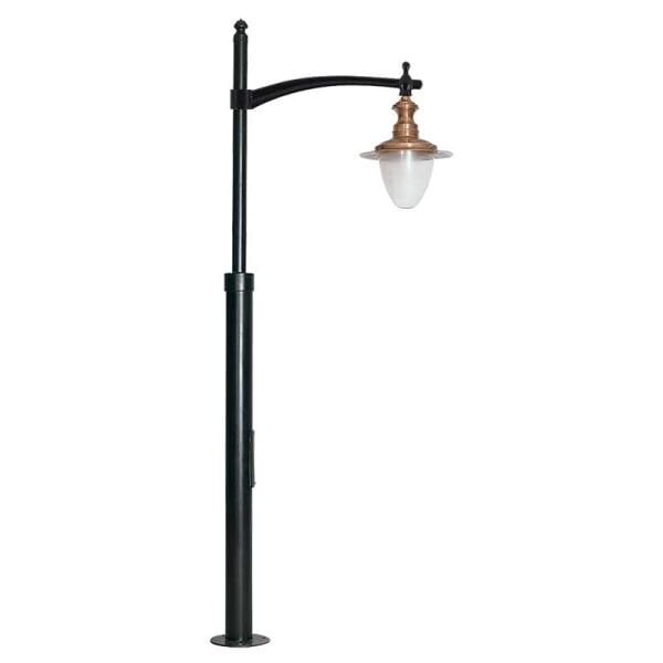 Metal Borulu Bakır Sıvamalı Park Bahçe Aydınlatma Direği 80x400cm