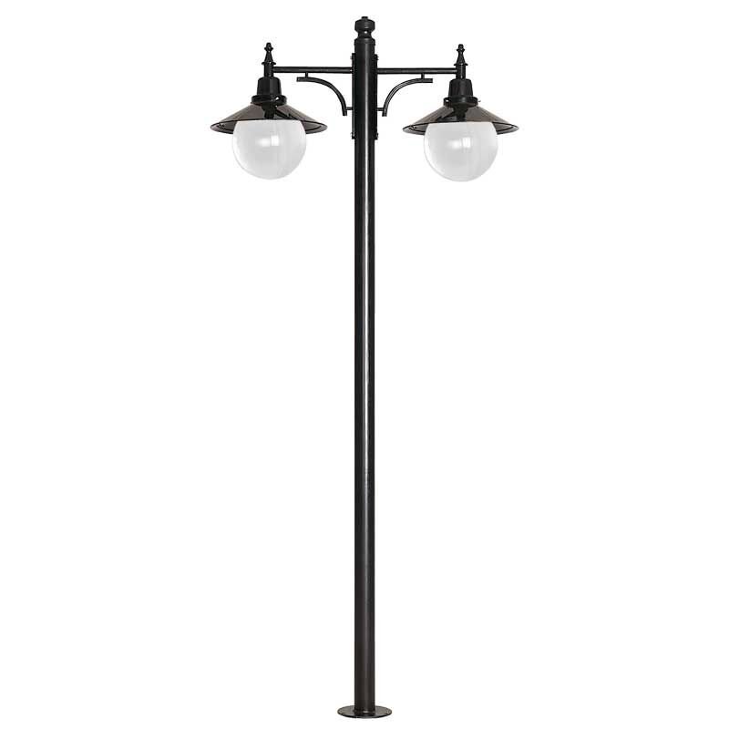 25lik Prizmatik Camlı Şapkalı Park Bahçe Aydınlatma Direği 110x275cm