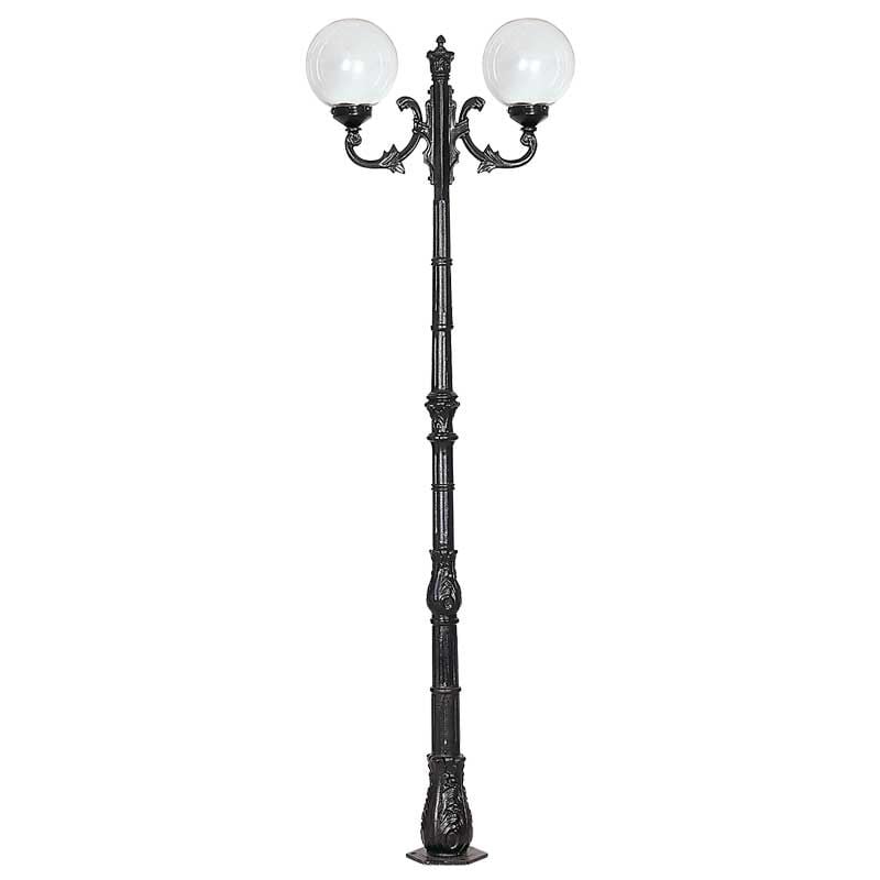 30luk Şeffaf Camlı Komple Döküm Park Bahçe Aydınlatma Direği 75x250cm