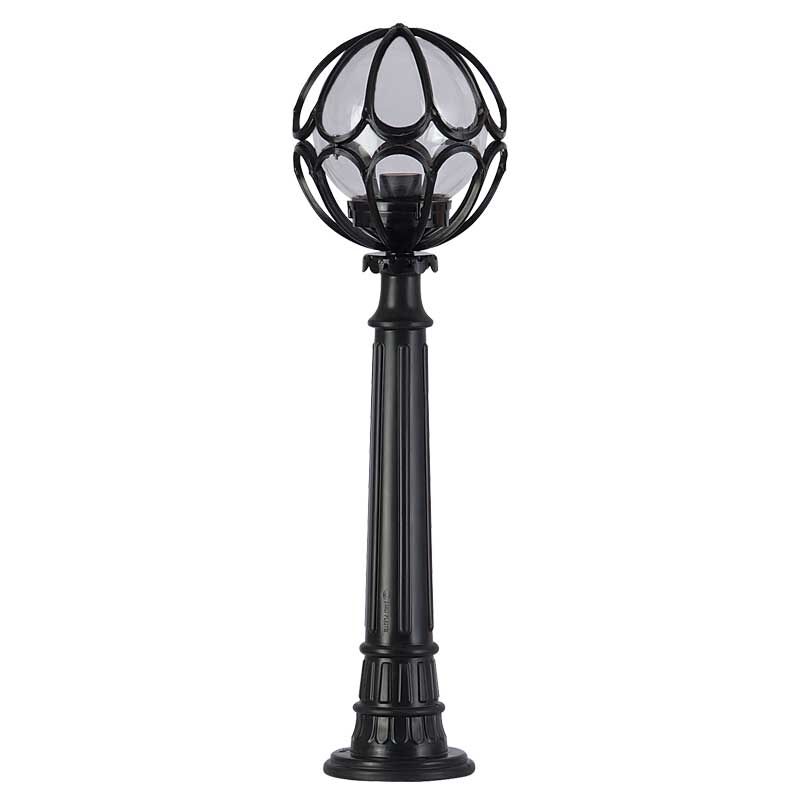 20lik Döküm Şeffaf Akrilik Camlı Park Bahçe Feneri 25x90cm