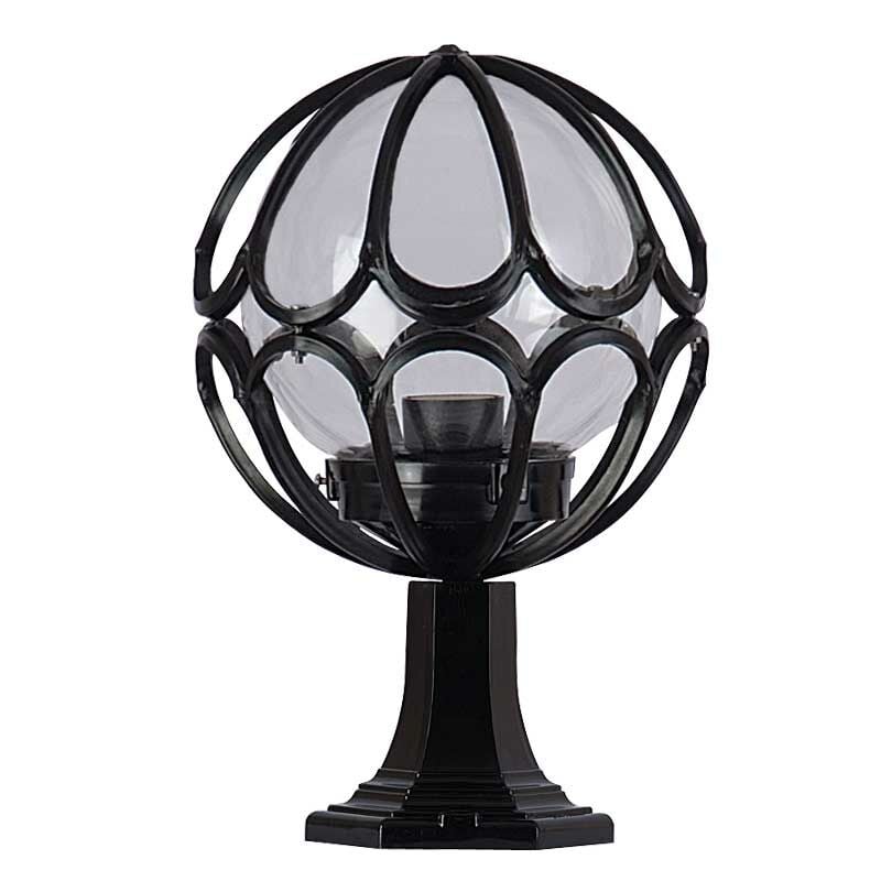 20lik Döküm Şeffaf Akrilik Camlı Park Bahçe Feneri 25x45cm