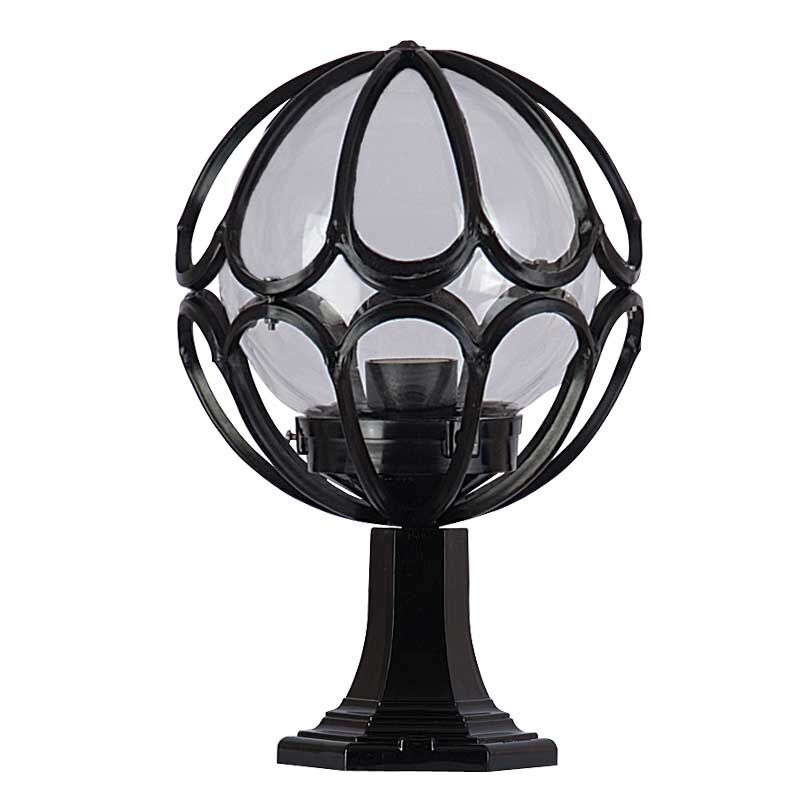 20lik Döküm Şeffaf Akrilik Camlı Park Bahçe Feneri 25x45cm