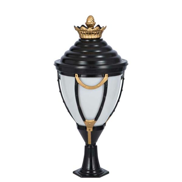 Alüminyum Büyük Kuşaklı Park Bahçe Aydınlatma Direği 45x100cm