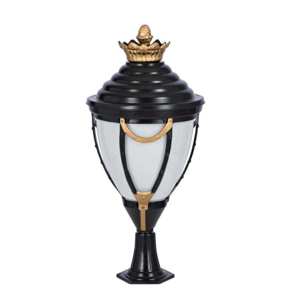 Alüminyum Büyük Kuşaklı Park Bahçe Aydınlatma Direği 45x100cm