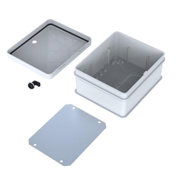 250x300x145 Opak Kapaklı Taban Saclı Pano