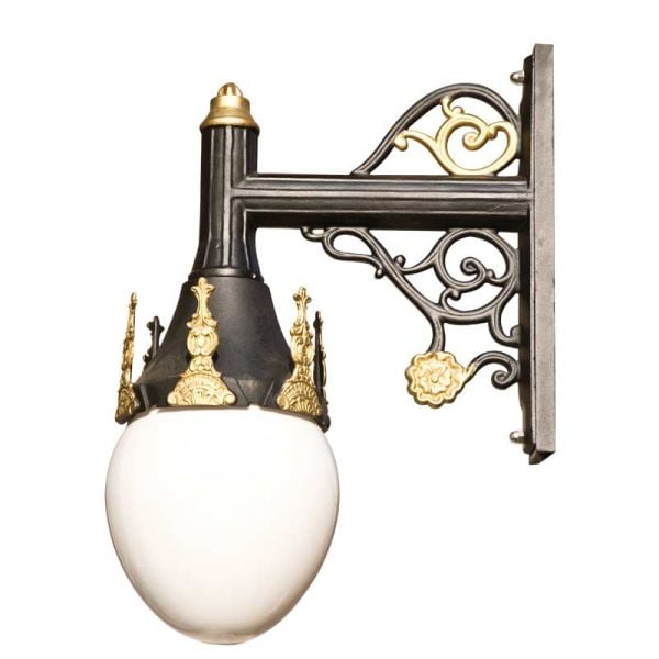 Akrilik Camlı Dekoratif Alüminyum Park Bahçe Aydınlatma Feneri 60x65cm