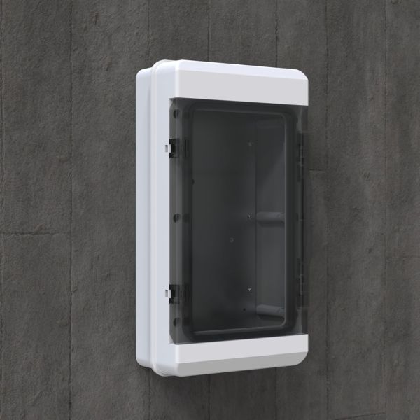 235x435x110 Şeffaf Kapaklı Taban Saclı Pano