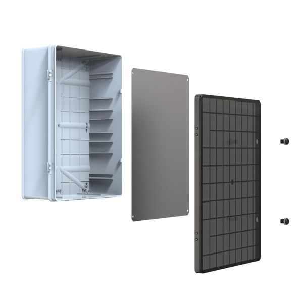 500x700x220 Şeffaf Kapaklı Taban Saclı Pano