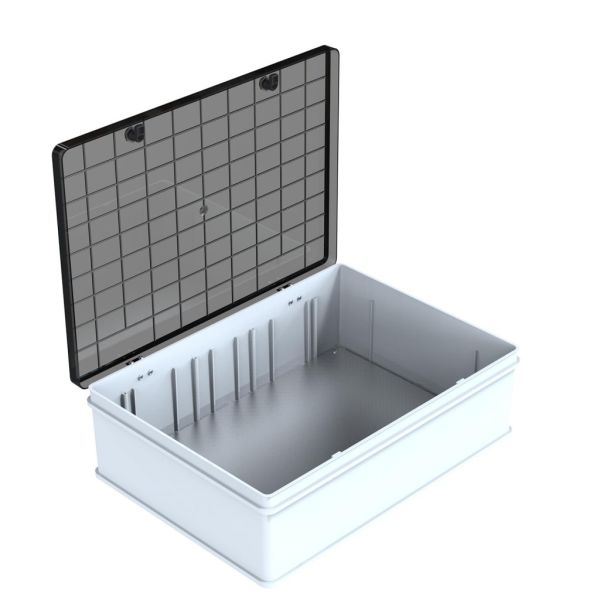 500x700x220 Şeffaf Kapaklı Taban Saclı Pano