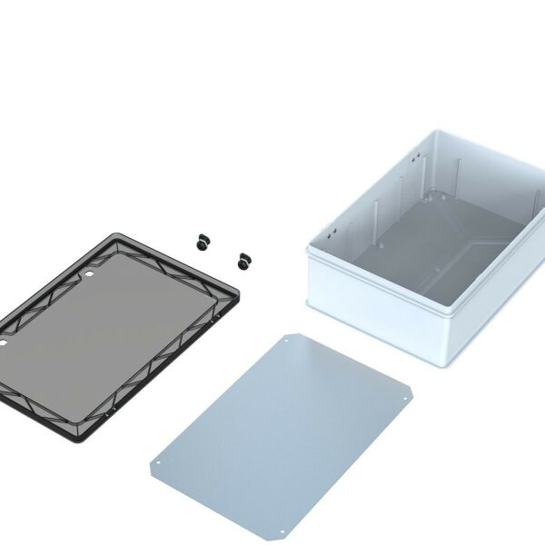 400x600x240 Şeffaf Kapaklı Taban Saclı Pano