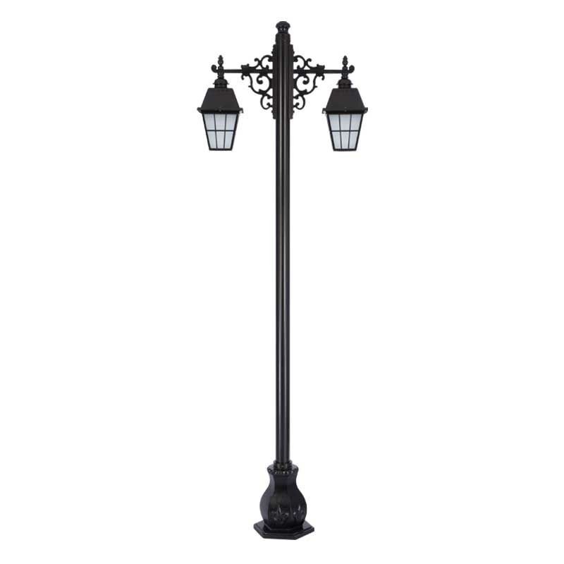 Alüminyum Büyük Çıtalı Fenerli Park Bahçe Aydınlatma Direği 90x280cm