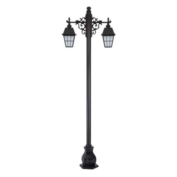 Alüminyum Büyük Çıtalı Fenerli Park Bahçe Aydınlatma Direği 90x280cm