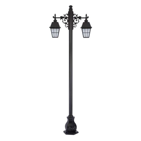 Alüminyum Büyük Çıtalı Fenerli Park Bahçe Aydınlatma Direği 90x280cm
