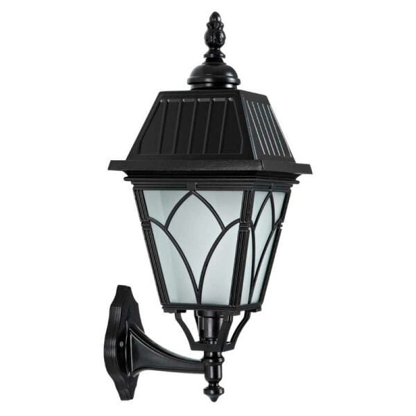 Alüminyum Lale Model Büyük Kapaklı Park Bahçe Feneri 26x50cm