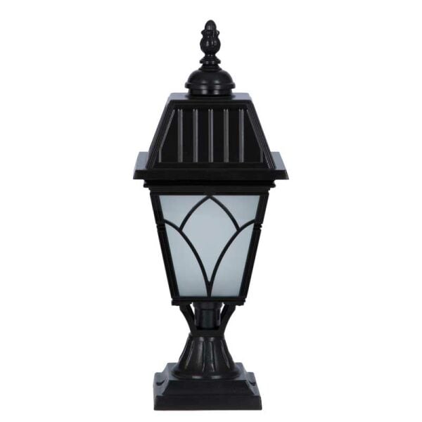 Alüminyum Lale Model Büyük Kapaklı Park Bahçe Feneri 23x55cm