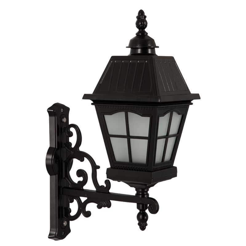 Alüminyum Döküm Pencereli Kare Kapaklı Park Bahçe Feneri 40x55cm