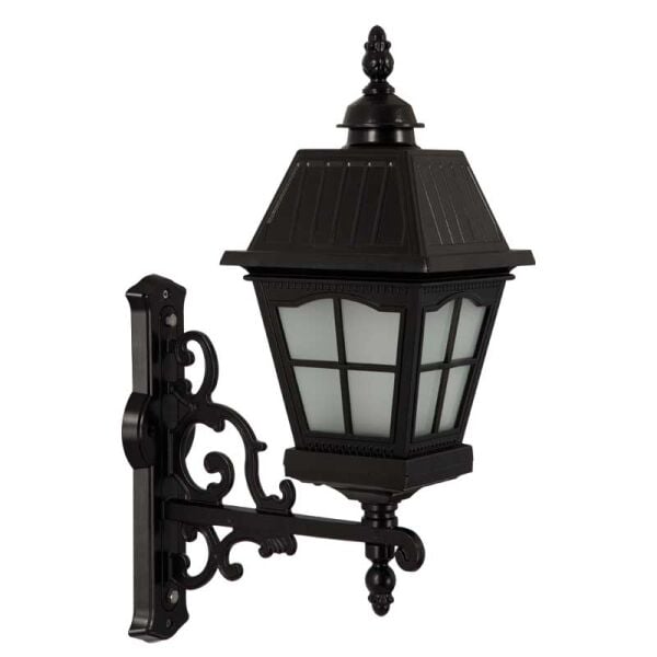 Alüminyum Döküm Pencereli Kare Kapaklı Park Bahçe Feneri 40x55cm