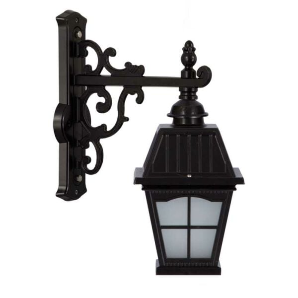 Alüminyum Döküm Pencereli Kare Kapaklı Park Bahçe Feneri 40x55cm