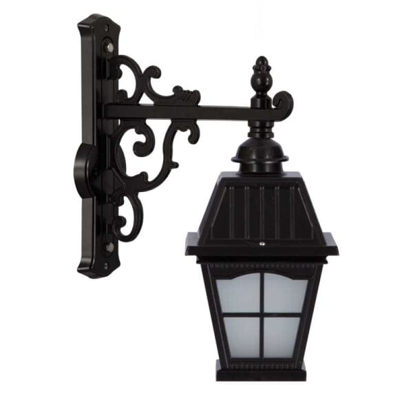 Alüminyum Döküm Pencereli Kare Kapaklı Park Bahçe Feneri 40x55cm