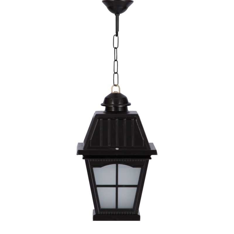 Alüminyum Döküm Pencereli Kare Kapaklı Park Bahçe Feneri 23x60cm