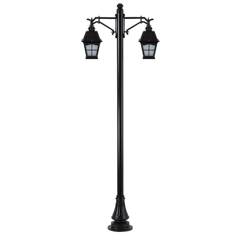 Alüminyum Döküm Pencereli Kare Kapaklı Park Bahçe Ayd. Direği 90x280cm