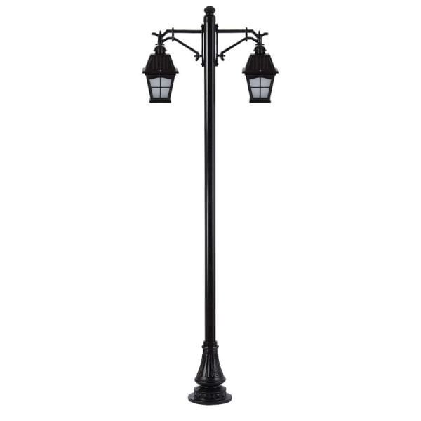 Alüminyum Döküm Pencereli Kare Kapaklı Park Bahçe Ayd. Direği 90x280cm