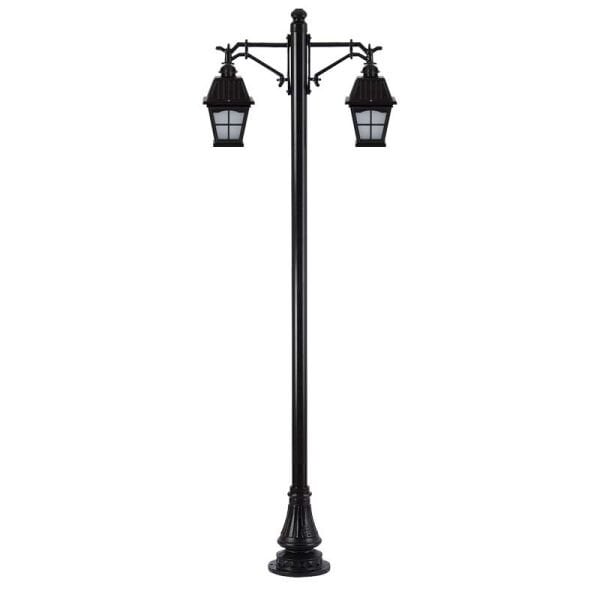 Alüminyum Döküm Pencereli Kare Kapaklı Park Bahçe Ayd. Direği 90x280cm