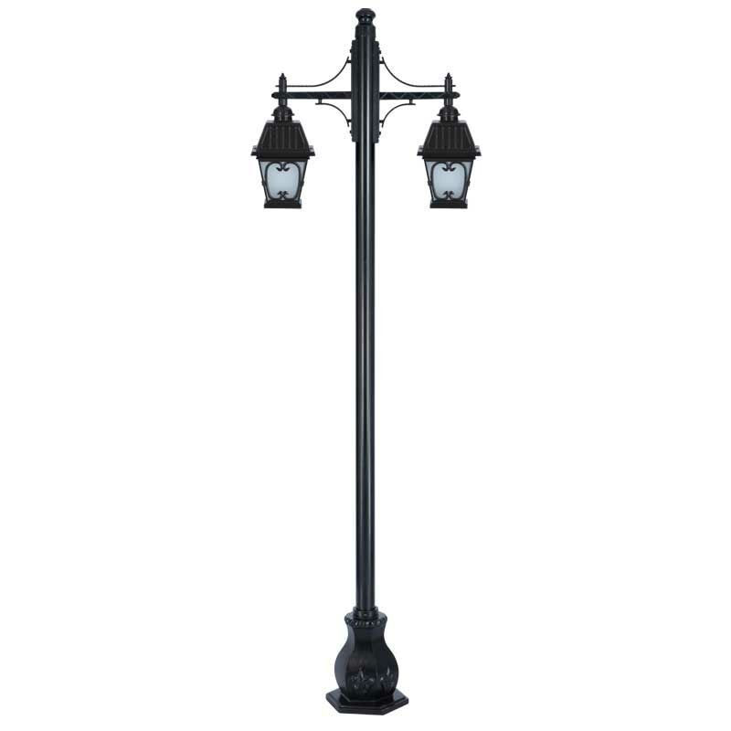 Alüminyum Dekoratif Kare Kapaklı Park Bahçe Aydınlatma Direği 90x280cm