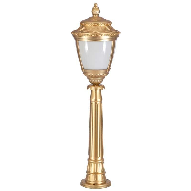 Altın Yaldız Boyalı Ulubatlı Hasırlı Model Park Bahçe Feneri 28x105cm