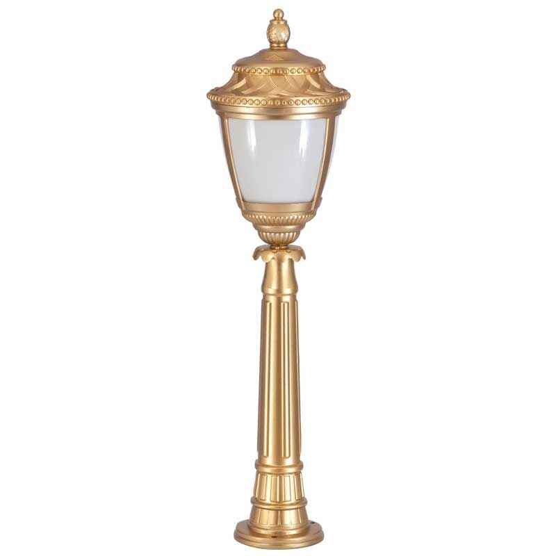 Altın Yaldız Boyalı Ulubatlı Hasırlı Model Park Bahçe Feneri 28x105cm