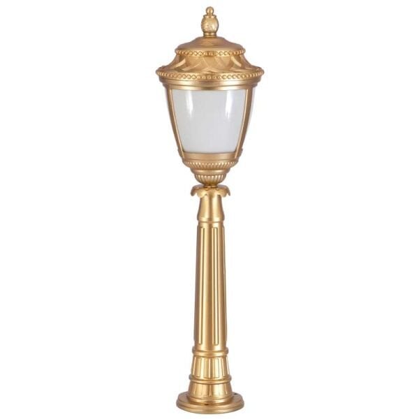 Altın Yaldız Boyalı Ulubatlı Hasırlı Model Park Bahçe Feneri 28x105cm