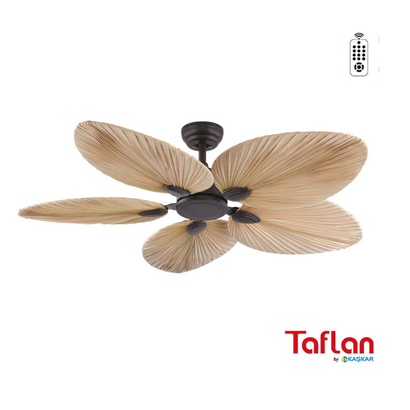 Kaşkar-Taflan T52045 Uzaktan Kumandalı Kahverengi Tavan Vantilatörü