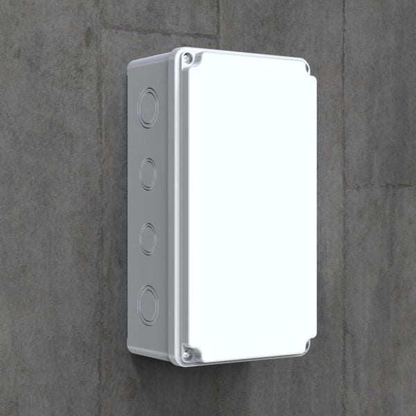 120x220x80 mm Sıva Üstü Opak Kapaklı Buat Kutusu