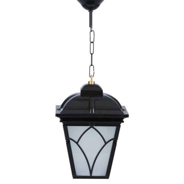 Küçük Kapaklı Alüminyum Lale Model Park Bahçe Feneri 23x50cm