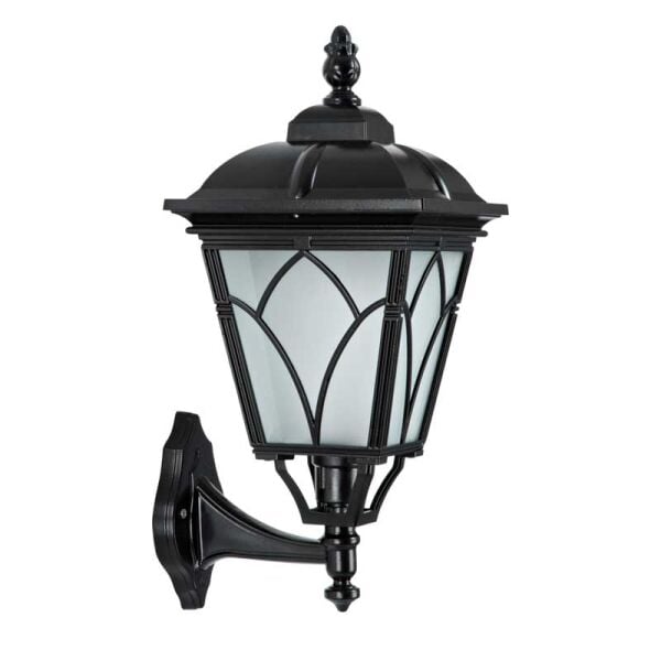 Küçük Kapaklı Alüminyum Lale Model Park Bahçe Feneri 26x45cm