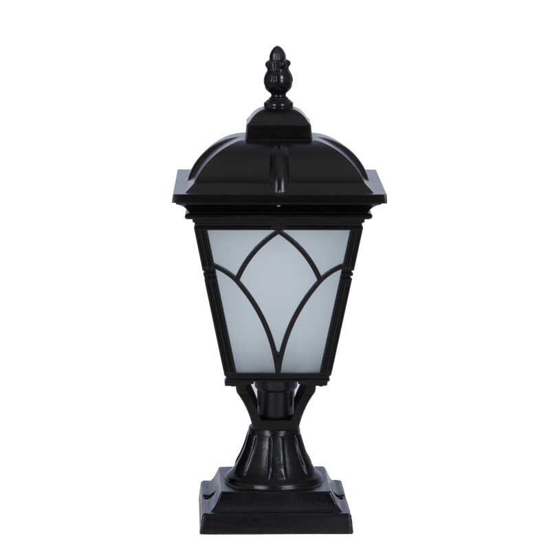 Küçük Kapaklı Alüminyum Lale Model Park Bahçe Feneri 23x50cm