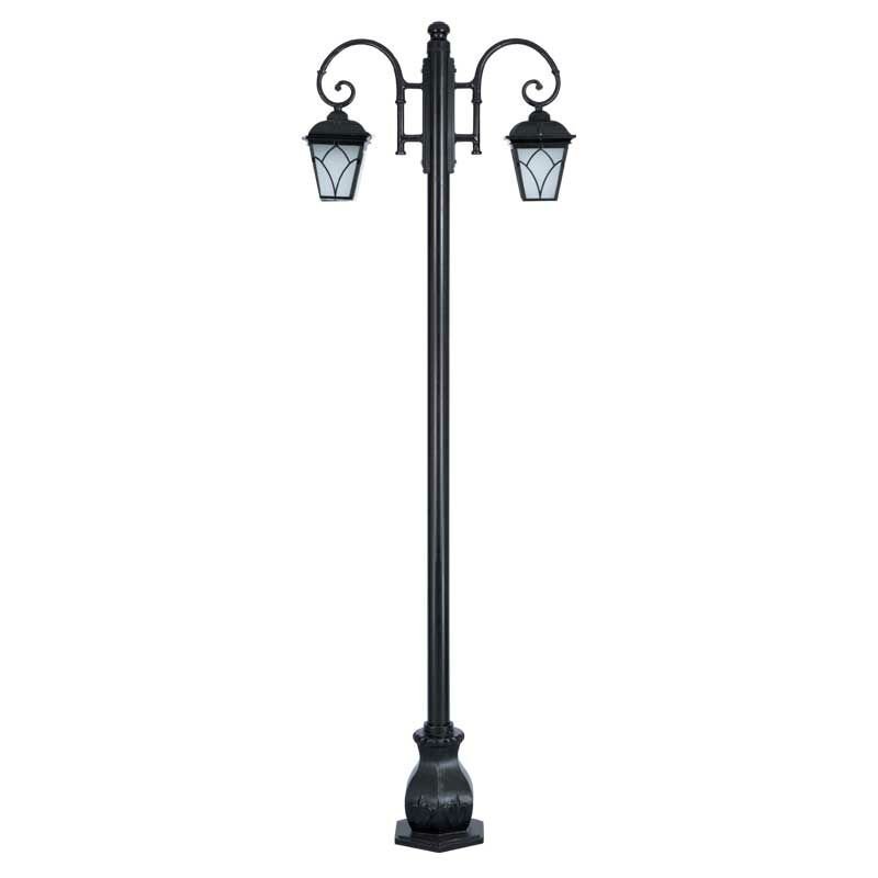 Küçük Kapaklı Alüminyum Lale Park Bahçe Aydınlatma Direği 90x280cm