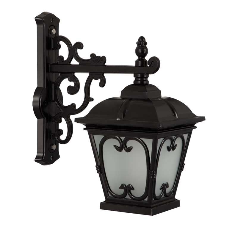 Küçük Kapaklı Alüminyum Dekoratif Kare Park Bahçe Feneri 40x50cm