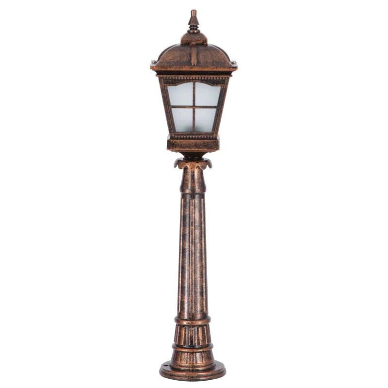Alüminyum Döküm Pencereli Park Bahçe Feneri 23x95cm