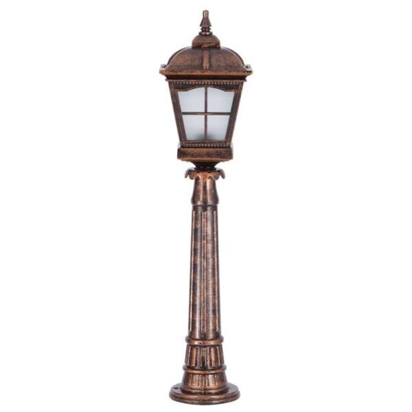 Alüminyum Döküm Pencereli Park Bahçe Feneri 23x95cm