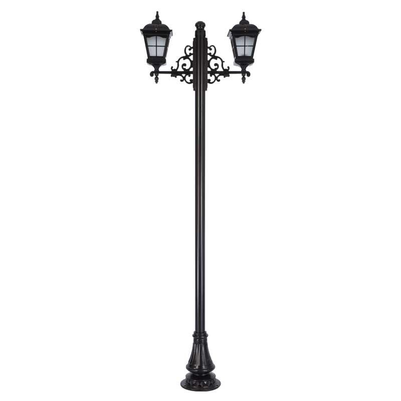 Alüminyum Döküm Pencere Fenerli Park Bahçe Aydınlatma Direği 90x260cm