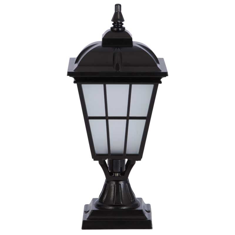 Alüminyum Büyük Çıtalı Küçük Kapaklı Park Bahçe Feneri 23x50cm