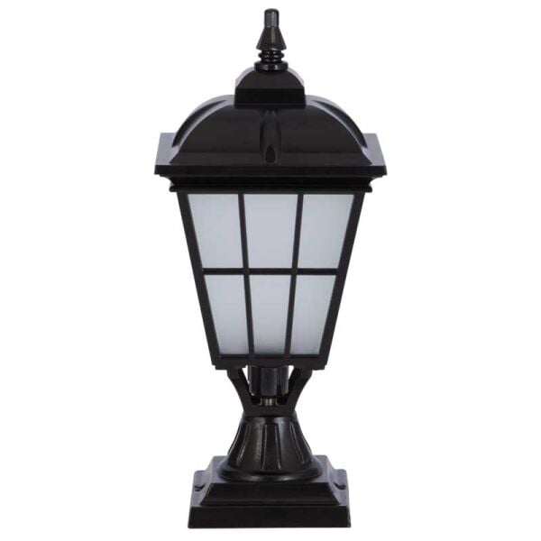 Alüminyum Büyük Çıtalı Küçük Kapaklı Park Bahçe Feneri 23x50cm