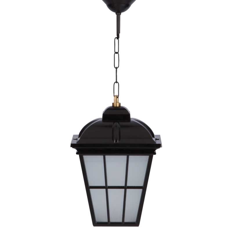 Alüminyum Büyük Çıtalı Küçük Kapaklı Park Bahçe Feneri 23x60cm