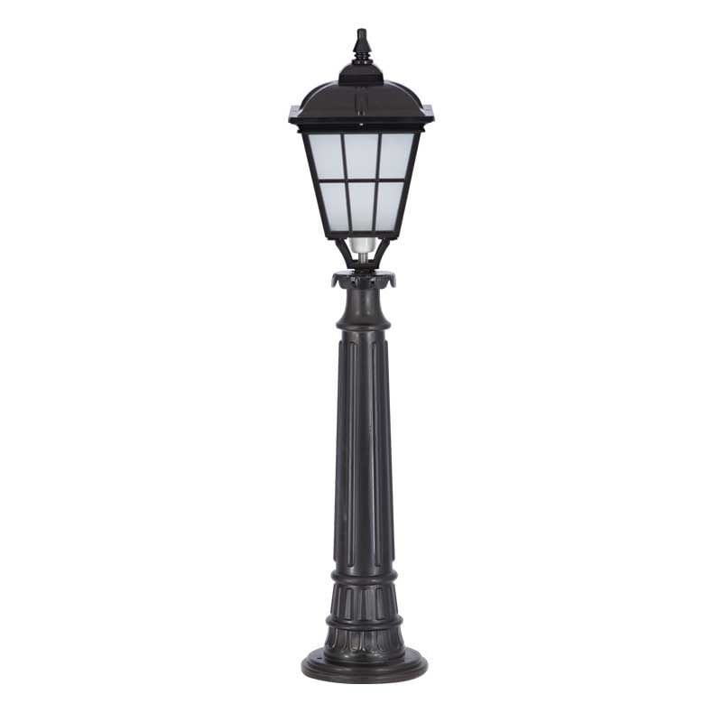 Alüminyum Büyük Çıtalı Küçük Kapaklı Park Bahçe Feneri 23x100cm